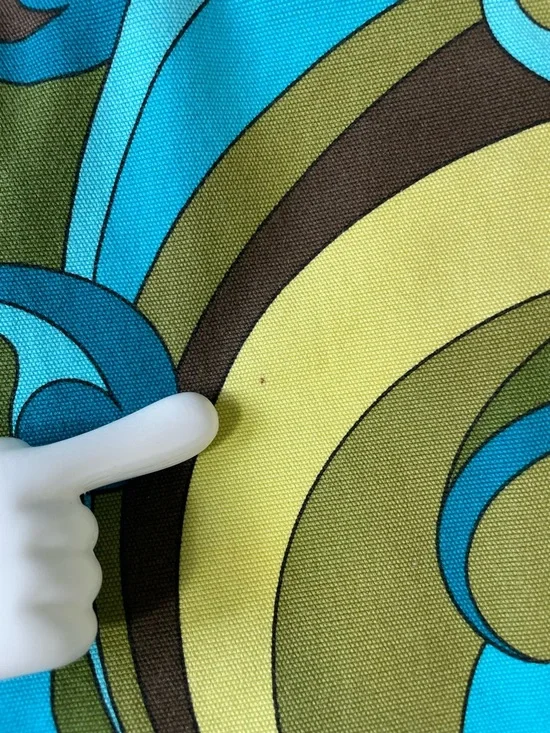 Talbots Turquoise & Lime Crop Pants 8 Psychedelic Bold Swirl Stretch Paisley - Picture 12 of 16